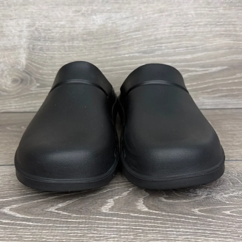 Oofos Oocloog Men's Sz 12/Women’s 14 Black Oofoam Slip-On Recovery Mules Clogs